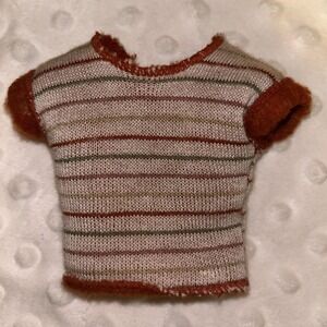 Vintage  Mattel Barbie Ken Twice  As Nice Reversible Striped Shirt 1984